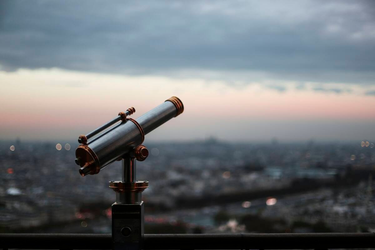Black telescope during daytime